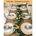 thumbnail image 4 of 15 Inch Round Placemats Set of 6, Beige Spring Floral Non Slip Heat Insulation PP Table Mats, Farmhouse Flowers Elegant Pastoral Washable Place Mats for Kitchen Dining Party Table Decor, 4 of 7