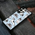 thumbnail image 4 of WIRESTER Shockproof Soft Rubber Cover Case for Samsung Galaxy S25 Ultra 6.8" 2025, French Bulldog Funny Playful Postures On Light Blue Background, 4 of 5