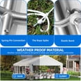 thumbnail image 4 of Dextrus 20x40ft Outdoor Heavy Duty Party Tent, Arch Top Canopy with Galvanized Frame, Removable PVC Sidewalls, Wedding & Event Shelter, White, 4 of 10