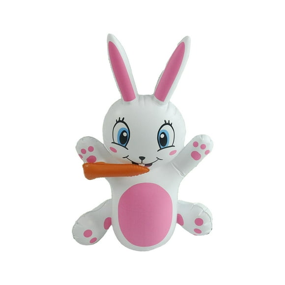 Lksixu Easter Decorations Inflatable Bunny Ornament Easter Decoration Party Supplies Outdoor Patio Decoration Props Easter Ornaments Spring Decor for Party Holiday