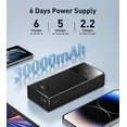 thumbnail image 2 of Cargador portátil Baseus Power Bank de 3000 mAh de 22,5 W con 4 puertos, 2 of 8