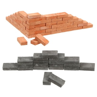 HOMEMAXS 200Pcs Miniature Bricks Simulation Bricks DIY Brick Models Miniature  Bricks Kids Landscaping Bricks 