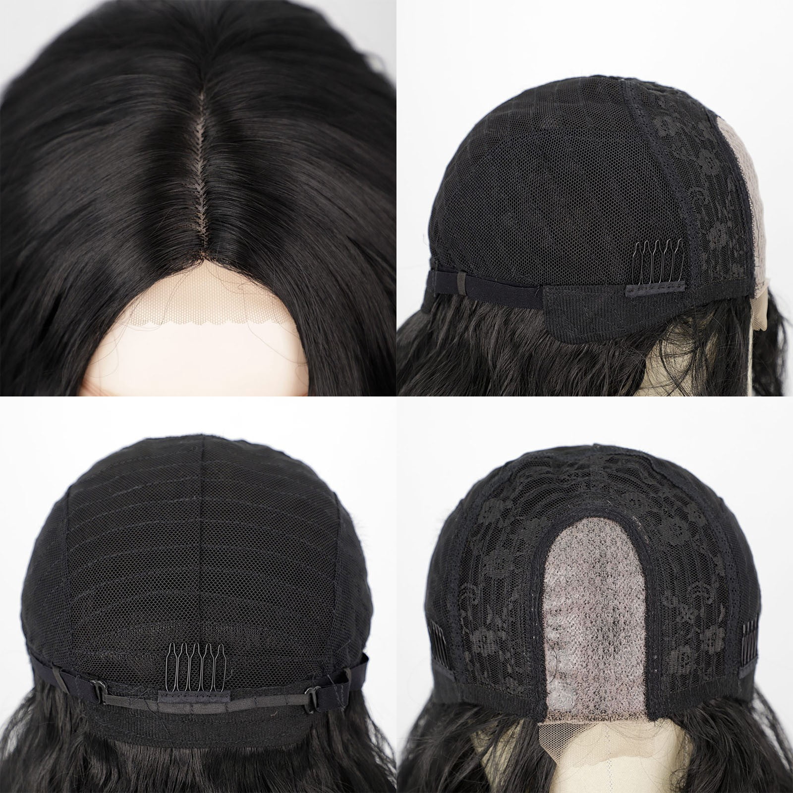 Small Body Lace Front Wig Human Hair Blend With High Temperature Fiber For Women Natural Looking Hairpiece