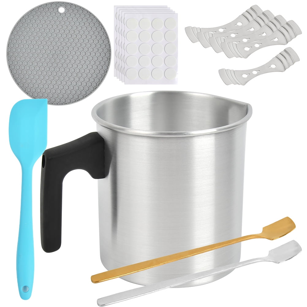 QLOUNI Candle Making Pouring Pot, 1.2L DIY Candle Making Kits, Candle