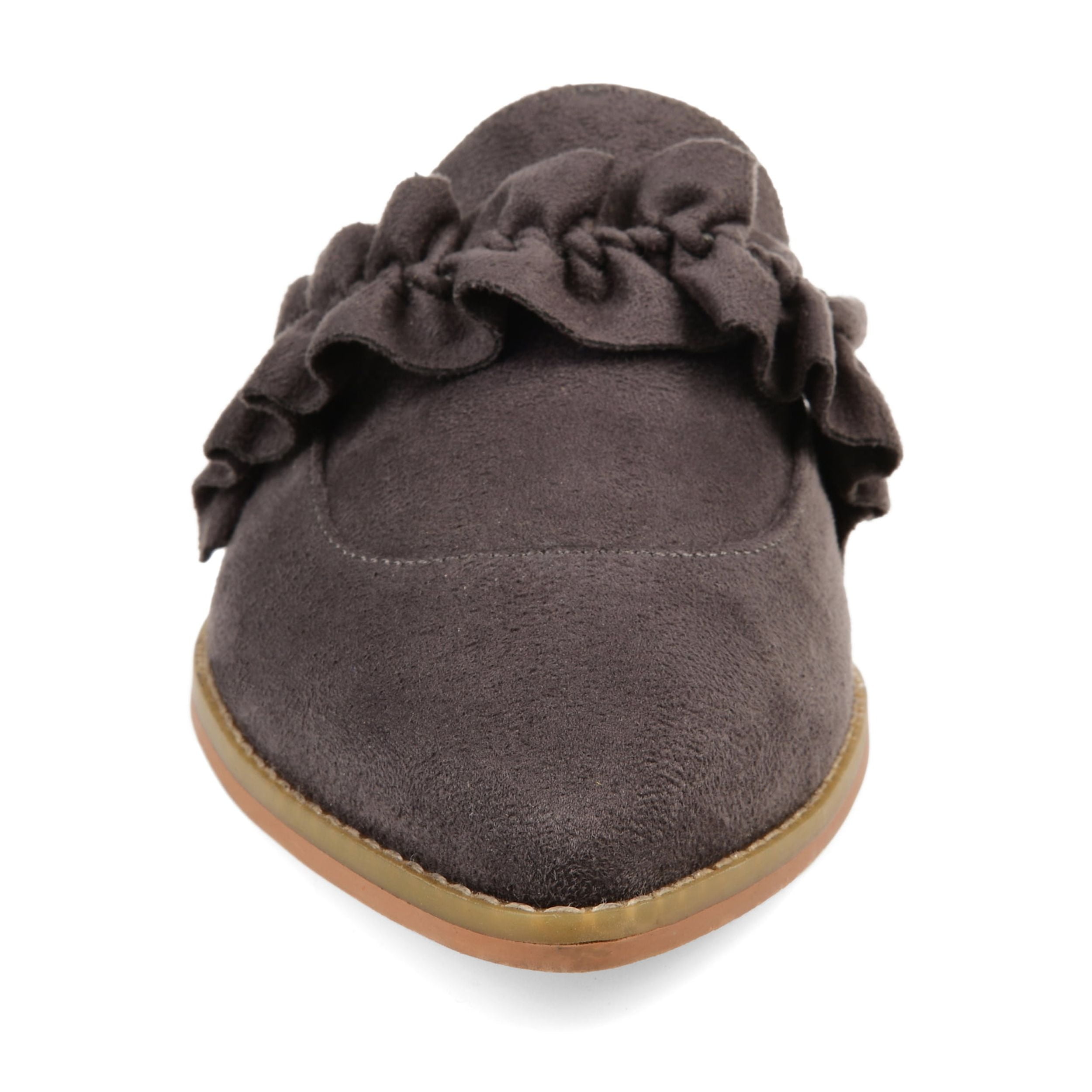 Journee Womens Kessie Slip On Pointed Toe Mules Flats