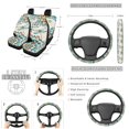 thumbnail image 2 of Jeiento Dragonfly Auto Seat Covers Full Set of 13 with Car Steering Wheel Cover Seatbelt Shoulder Pad Dahlia Trash Bin Rearview Mirror Cover Coasters Keychain Lipstick Holder Car Accessory Decor, 2 of 5