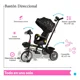thumbnail image 3 of The Baby Shop Triciclo Negro Infantil Evolutivo Carriola P/ Bebé 3 En 1 Tr-996, 3 of 4
