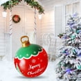 thumbnail image 2 of Bolas navideñas inflables de 60 cm, esferas navideñas gigantes para exteriores, adornos inflables grandes de PVC, adecuados para exteriores, patios, porches, bolas navideñas gigantes, 2 of 5