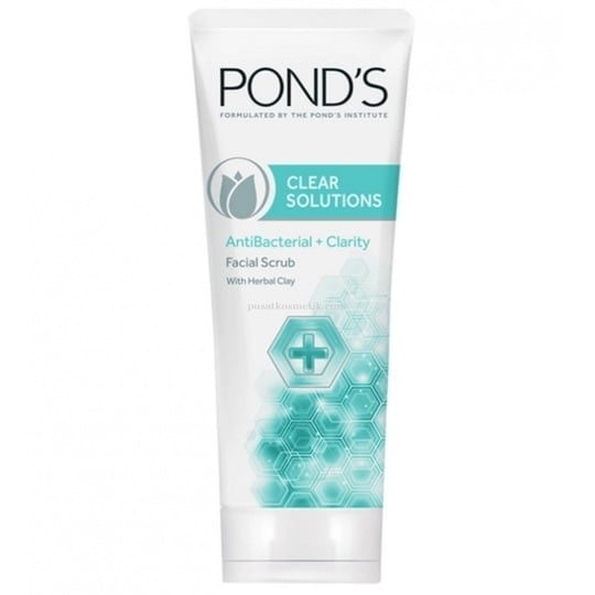 Pond's Clear Solutions AntiBacterial + Clarity Facial Scrub, 100 GM