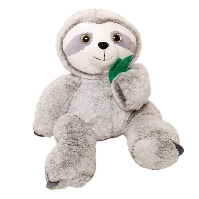Muñeca de peluche con forma de perezoso, 28 cm, suave, con dibujos animados