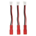 thumbnail image 1 of MX2.0 To JST Plug Converter, Soft 3Pcs RC JST Connecteur Noir Rouge Fiable pour Voitures 1/24 RC, 1 of 8