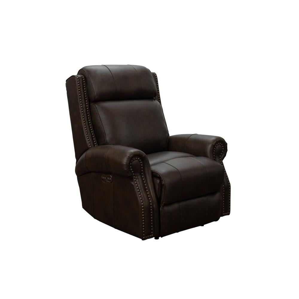Barcalounger Presidential II Top Grain Leather Recliner Chair with Nailheads Walmart