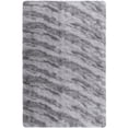 thumbnail image 3 of Cydiria Modern Gray Plush Area Rug Scandinavian Shaggy Carpet for Living Room, 5' x 8', 3 of 8