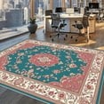 thumbnail image 5 of 6'x9' indoor outdoor carpet roll carpet for dining room table neutral area rug office area rug for rolling chair plaid area rug, 5 of 10
