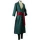 thumbnail image 5 of Disfraz de Roronoas para hombre, bata de kimono de Anime, capa de Zoro, uniforme, trajes de Halloween con pendientes, 5 of 5
