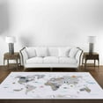 thumbnail image 3 of Pattern Rug, Children Rug, Front Door Rugs, Educational Map Rugs, Nursery Rugs, World Map With Animals Rug, Luxury Rugs, Thin Rug, Kids Rug, 3.3'x5' - 100x150 cm, 3 of 8