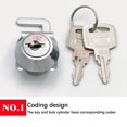 thumbnail image 2 of Hotel Cash Tray Box Lock Supermarket Money Case Security Alloy Locks Cylinder Coin Bank Repair Accessories Hardware, 2 of 9