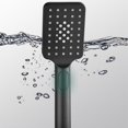 thumbnail image 2 of Square Bathroom Shower Head - Matte Black - 3 Modes, 2 of 4