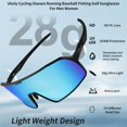thumbnail image 2 of Gafas de Sol Ukoly para Béisbol/Correr/Ciclismo UV400 TR90 650mL, 2 of 8