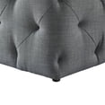 thumbnail image 6 of Leonard Linen Ottoman, Light Grey, 6 of 7