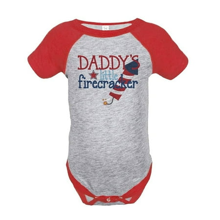 

Custom Party Shop Kid s 4th of July Raglan OnepieceRed