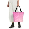 thumbnail image 5 of Bingfone Breast Cancer Pink Ribbons Awareness Women Shoulder Tote Bags Casual Bag Ladies Shopping Handbag, 5 of 7