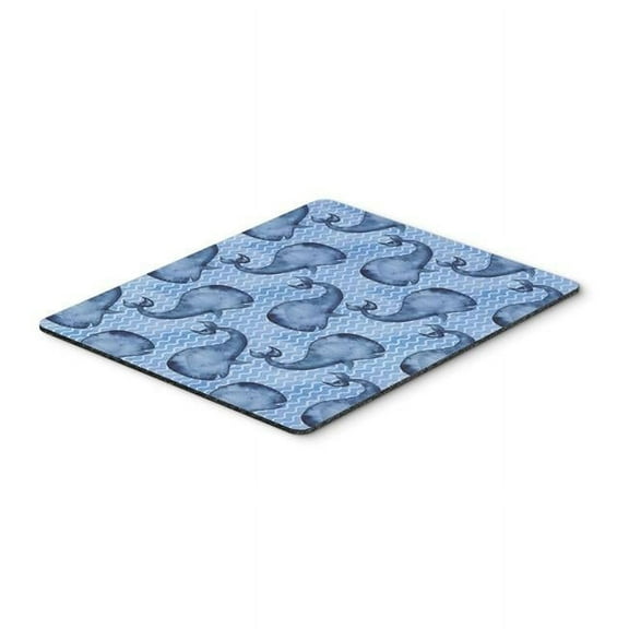 Beach Watercolor Whales Mouse Pad, Hot Pad or Trivet