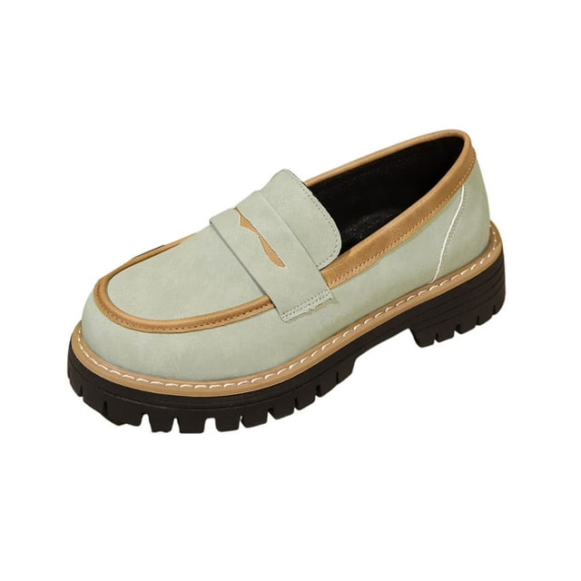 Mocassins pour Femmes, Bout Rond, Décolleté Peu Profond, Style à Enfiler avec Empeigne Aspect Suède, Semelle Intérieure Coussinée, Semelle Extérieure en Caoutchouc, Noir Taille 36
