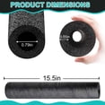 thumbnail image 2 of 5 Packs Pipe Insulation Foam Tube, 15.7" Black Pool Handle Foam Pipe Wrap Protection Multi-Purpose Soft Foams Tubing for Winter Water Pipes and Outdoor Indoor Pipe or Swimming Pool Handle, 2 of 7