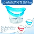 thumbnail image 3 of 4pcs Eye Wash Cup Eye Wash Bath Kit Silicone Eye Cleaning Cup for Eye Rinse Portable Eye Care Tool Reusable Eye Cleaner for Quick Refresh & Relief Tired Eyes Cleaning Eye Dust Makeup Irritants, 3 of 7