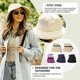 thumbnail image 5 of XL/XXL Women’s Wide Brim Bucket Sun Hat with Ponytail Hole UPF 50 Summer Packable Sunhat for Travel Beach Outdoor, 5 of 5