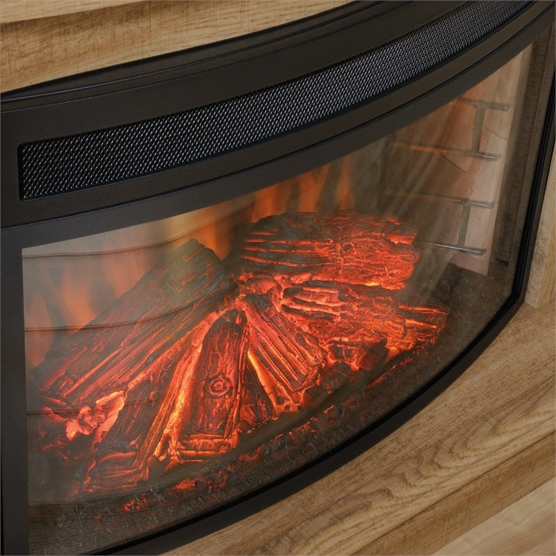 Sauder Select Curved Metal Fireplace Insert in Black | Walmart Canada