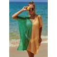 thumbnail image 2 of Kukuzhu Women Beach Cover Up Fringed Knit Crochet Hollow Out Tassel Bikini Blouse Contrast Bright Color Swimsuit Top, 2 of 7