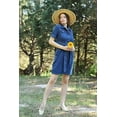 thumbnail image 3 of Banny Jeans ® Women's Denim Short Sleeve Collared Neck Button Down shirt dress, 3 of 5