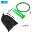 thumbnail image 3 of Unique Bargains Speed Jump Rope Adjustable Speed Skipping Rope with Storage Bag and Spare Parts Green, 3 of 6