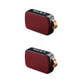 thumbnail image 2 of ZLight Speaker outdoor wireless speaker hands-free call rechargeable compatible 4.2 speaker plastic speaker Red 2Set, 2 of 6