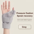 thumbnail image 6 of Wrist Support Splint with Fastener Tape Breathable Extra Soft Adjustable Thumb Support Wrist Protector for Tendonitis Arthritis-Grey, 6 of 8