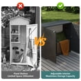 thumbnail image 3 of Leukture Diamond Cabinet Waterproof UV-Resistant Outdoor Storage for Patio, Garden & Indoor - Organize Mops Grilling Tools & More （Black）, 3 of 8