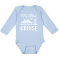 thumbnail image 3 of Inktastic My First Cruise with Cruise Ship and Palm Trees Boys or Girls Long Sleeve Baby Bodysuit, 3 of 5