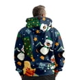 thumbnail image 3 of Male Autumn And Winter Christmas Printing Simple Plus Velvet Thick Coat Jacket Tops, 3 of 7