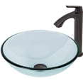 thumbnail image 4 of VIGO Industries VGT894 Glass Vessel Sink with Linus Faucet Antique Rubbed Bronze, 4 of 4