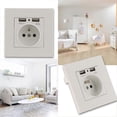 thumbnail image 4 of Wall Socket,Power Socket with Double USB 5V/2100mA, Built-in Socket with 2 USB Ports Convenient, 4 of 5