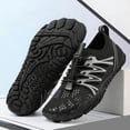 thumbnail image 2 of Mens Quick Dry Water Shoes Non-Slip Athletic Barefoot Sneakers Quick-Lace Toe Protection Breathable Mesh for Beach Hiking Black,Size 9, 2 of 6