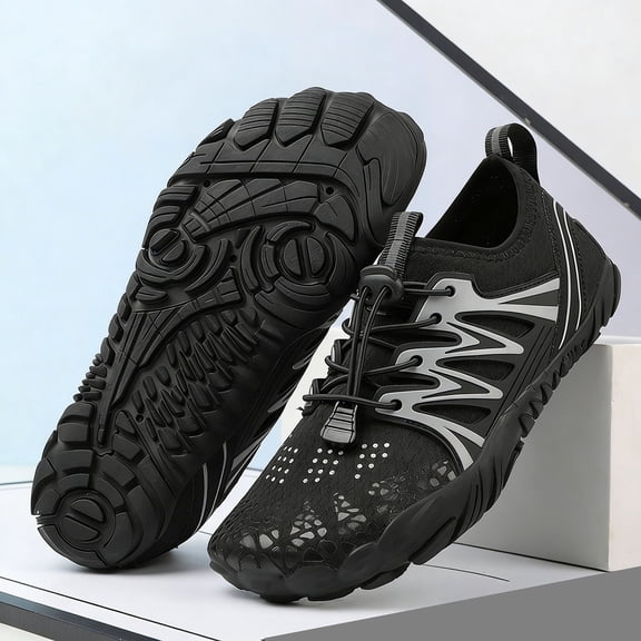 CIAKGIAF Men Shoes Quick Dry Water Shoes,Wide Size Non Slip Outdoor Aqua Walking Shoes Shoes