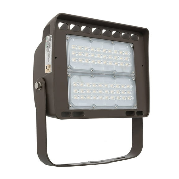 Westgate LED Yard Security Floodlight for Outdoor Sites – Aluminum Housing –High Lumen - Waterproof IP65 - 120-227V (100 Watt, 5000K Warm White)