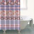 thumbnail image 5 of Waterproof Pioneer Pieced Patchwork Shower Curtain 72x84 Inch Bohemian Style Colorful Floral Polyester Unique Shower Curtain for Bathroom Hotel Home Decor with 12 Plastic Hooks, 5 of 5