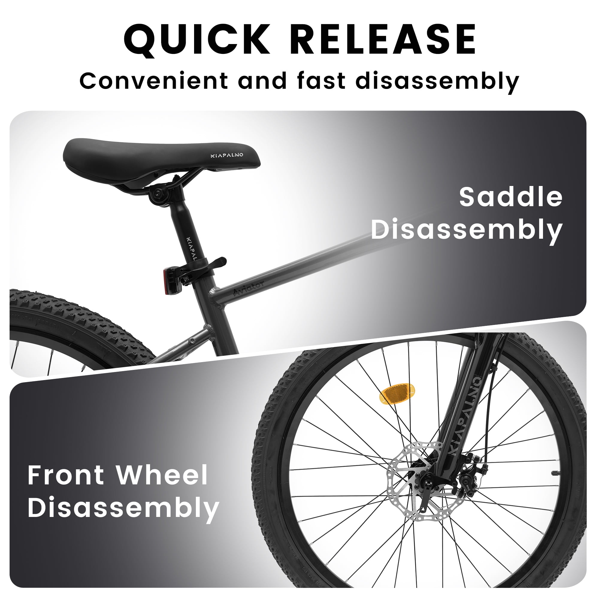 26 Inch Mountain Bike, 21 Speed Mountain Bicycle with Aluminium Alloy Frame, Dual Disc Brakes and Front Suspension, Men Commuting City Bike for Teenagers Adult, Quick Release Front Wheel, Gray