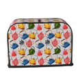 thumbnail image 2 of Haiem Watercolor Teapots Print Toaster Covers 2 Slice Wide Slot,Bread Dust Cover & Fingerprint Protection,Bread Machine Cover,Appliance Covers, 2 of 7