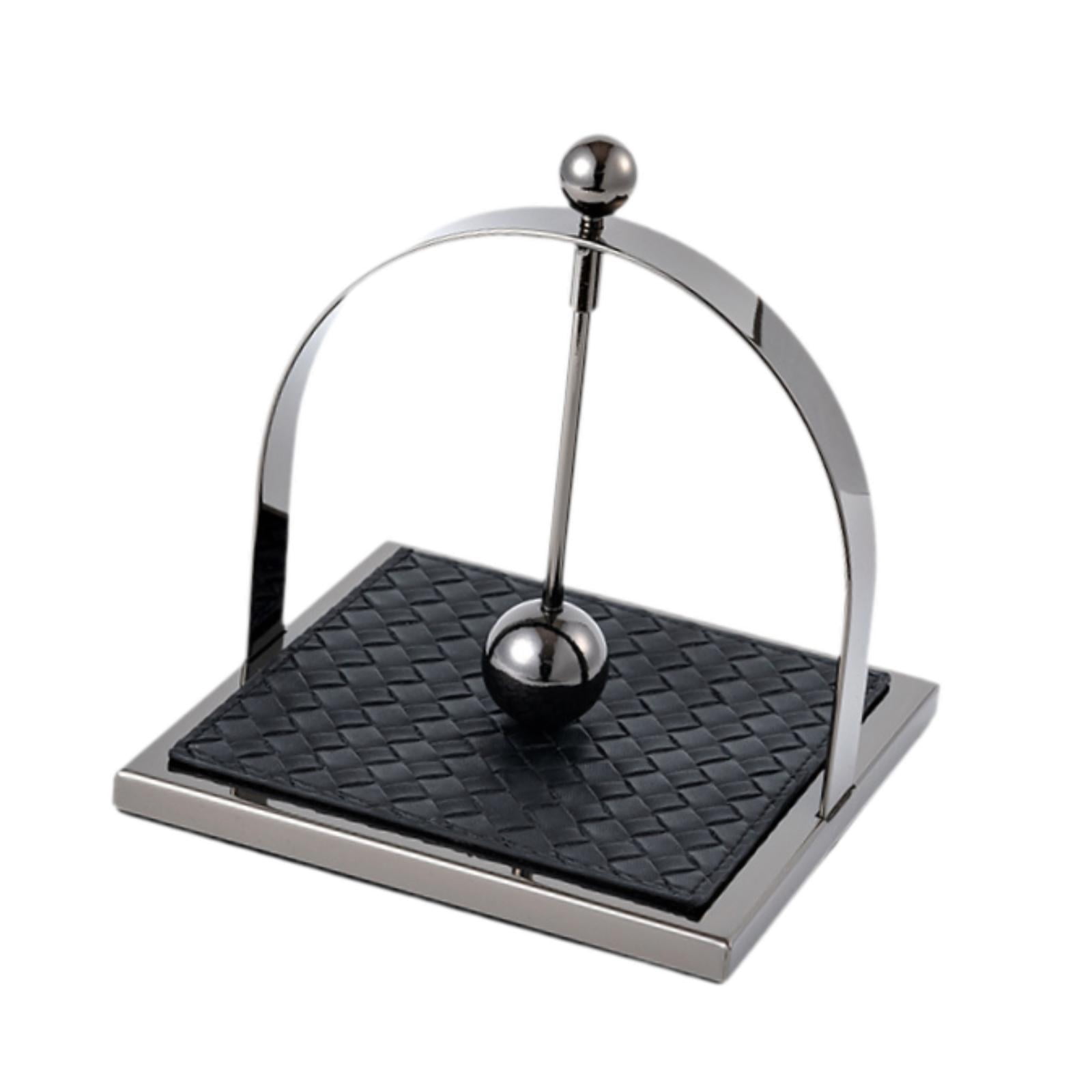 Fiocias Dining Paper Towel Holder Stainless Steel with Weighted Arm Tissue Dispenser for black