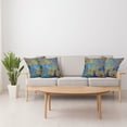 thumbnail image 3 of Ambesonne Moroccan Throw Pillow Cover 4 Pack, Persian Motif Bohemian, 18", Pale Coffee Blue, 3 of 5